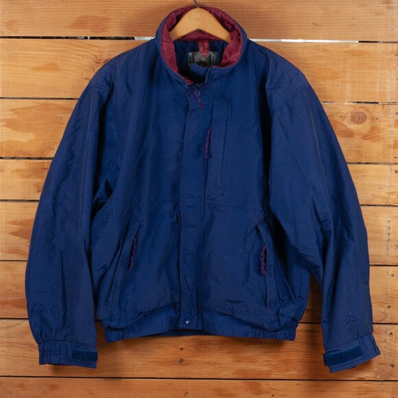 Vintage 90s EMS Gorpcore Bomber Jacket in Blue - Men's MD - Picture 1 of 8